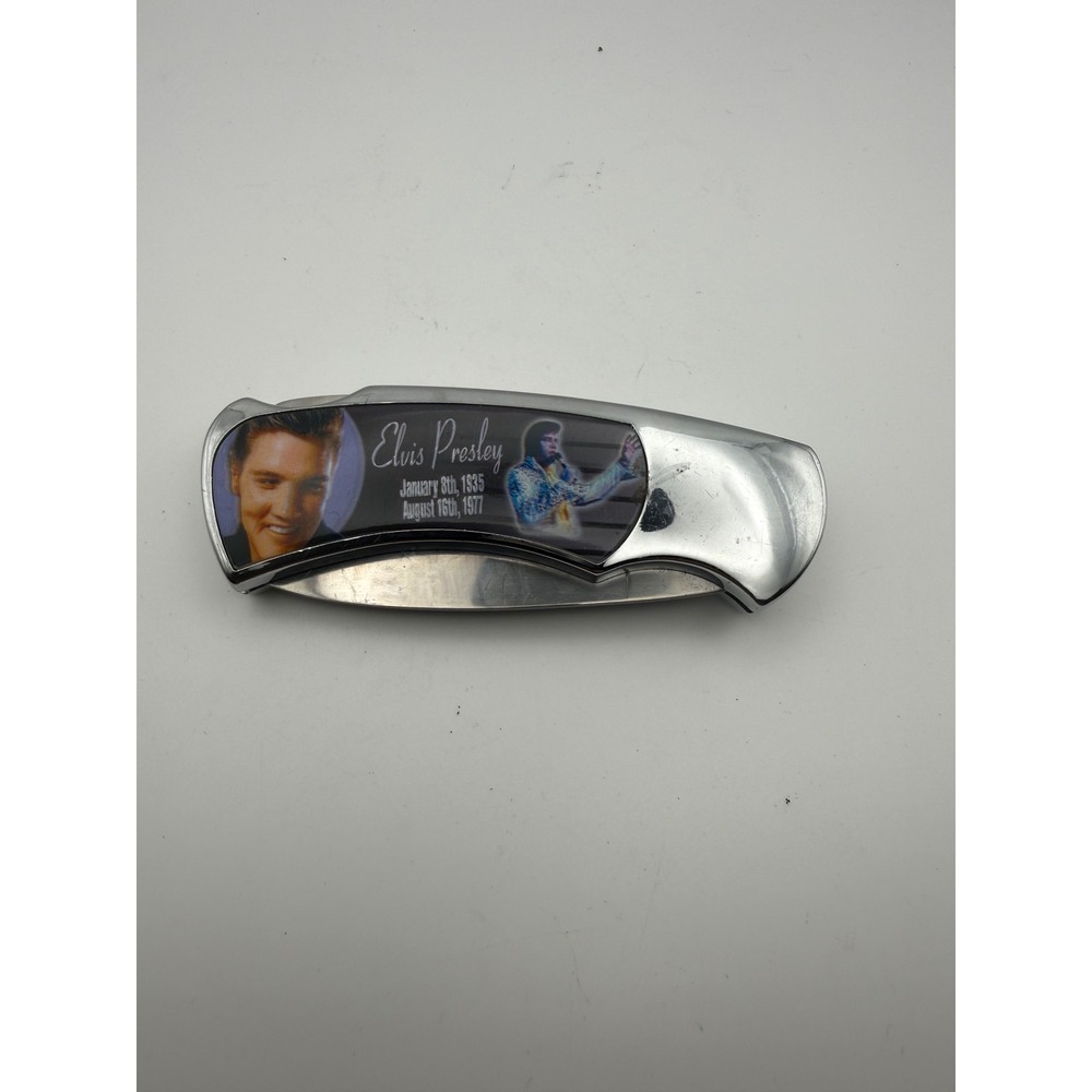 Elvis Presley Commemorative Folding Pocket Knife StainlessSteel Music Memorabili